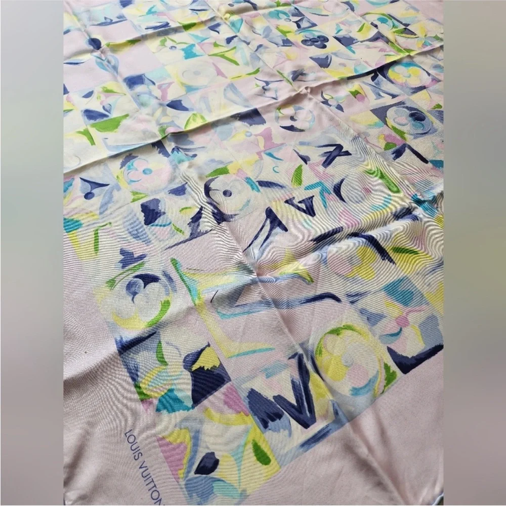 Louis Vuitton Multicolor Silk Scarf 33”